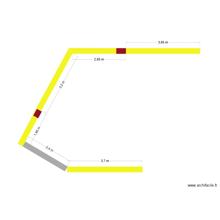 cloison Exterieure. Plan de 0 pièce et 0 m2