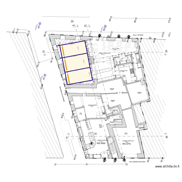 Emmanuel. Plan de 3 pièces et 57 m2