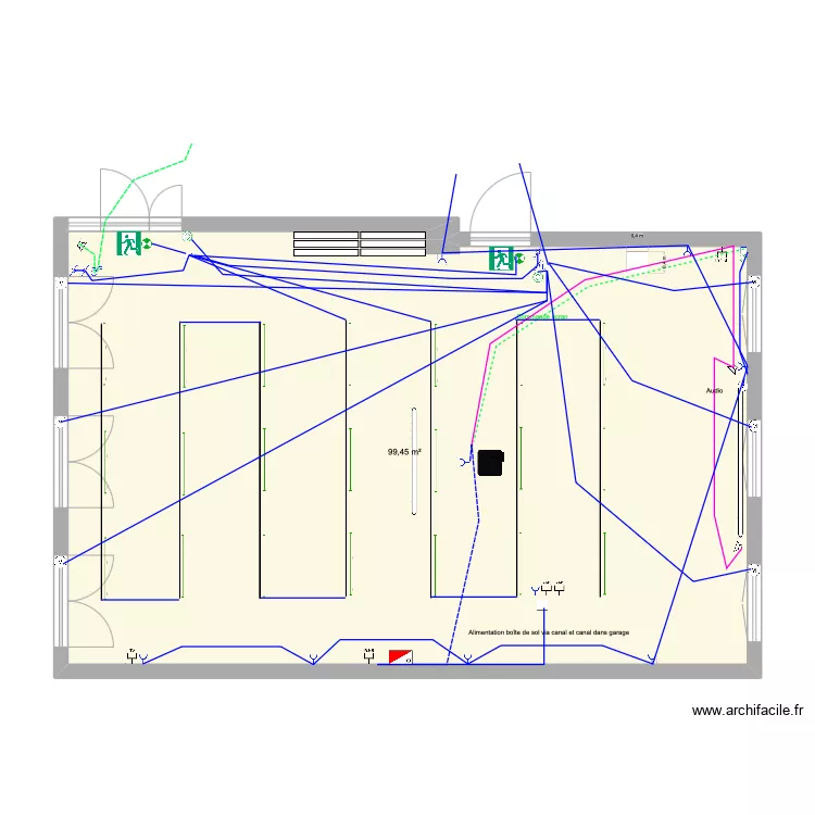Salle Vulcain 3. Plan de 