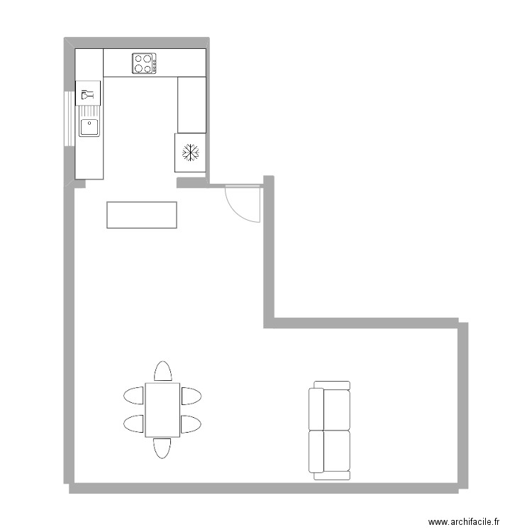 cuisine. Plan de 0 pièce et 0 m2