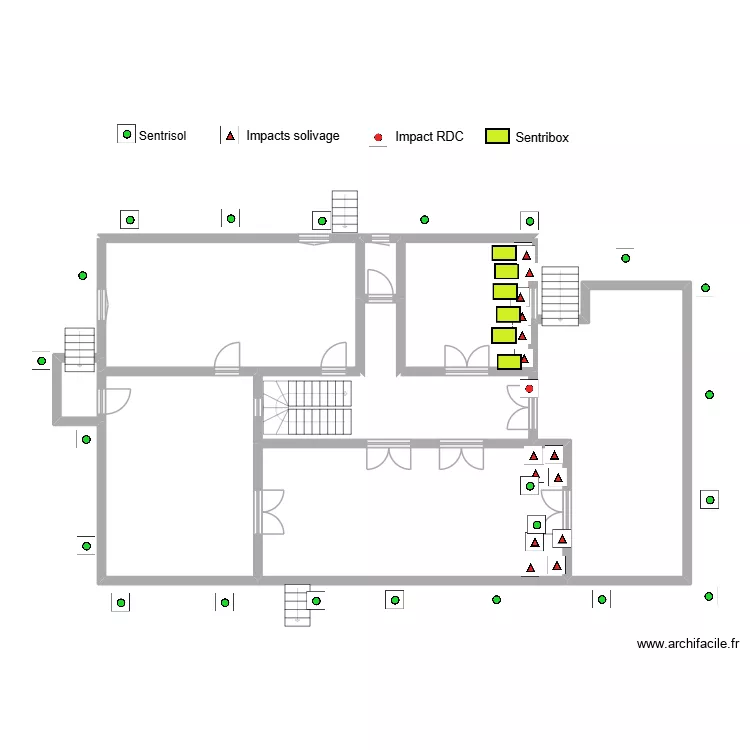 DESVEAUX. Plan de 8  et 178 m²