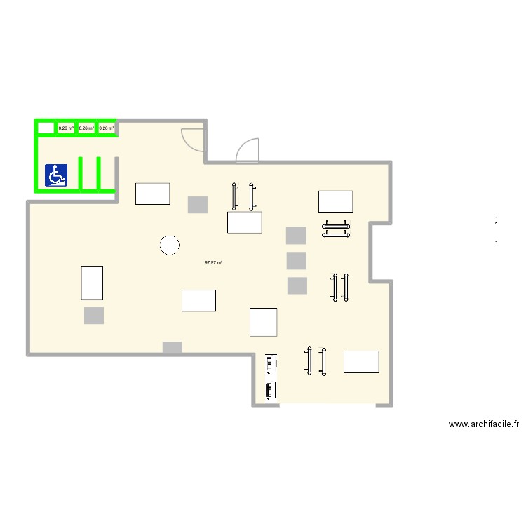 celio. Plan de 4 pièces et 99 m2