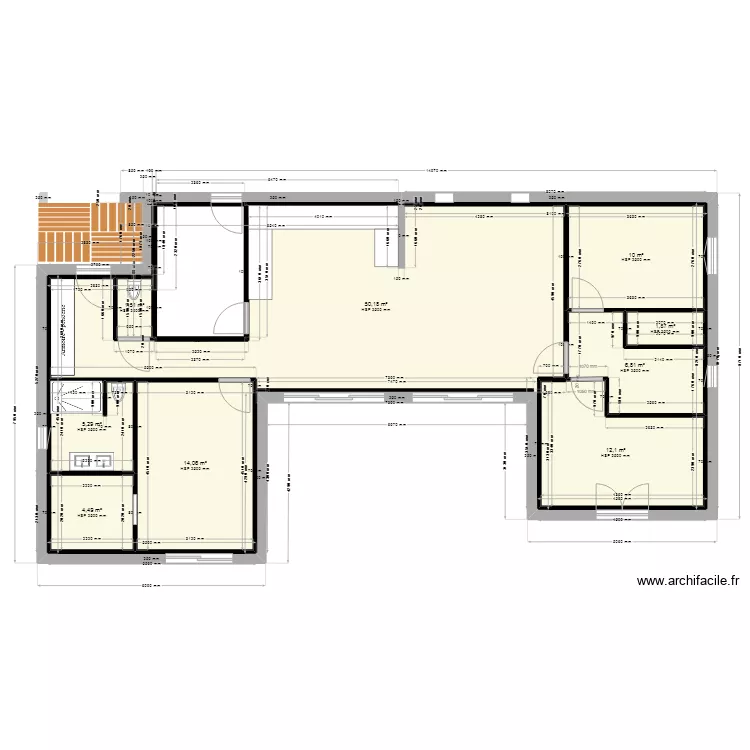 Maison nouvelle Eymet  devis. Plan de 