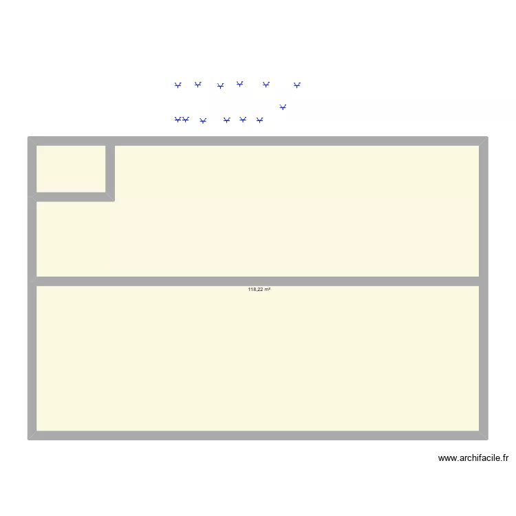 ma amaison1. Plan de 1  et 118 m²