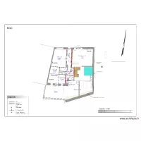 plan chambre froide 2,6 m x 2,6 m  / escalier 2/4 tournant.