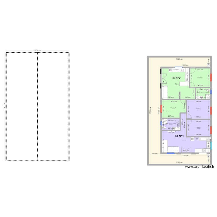 PROJET ST JOSEPH RDC PROJET 2. Plan de 9 pièces et 170 m2