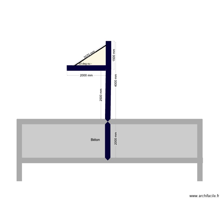 Plan projet Quinta do lago. Plan de 3 pièces et 16 m2