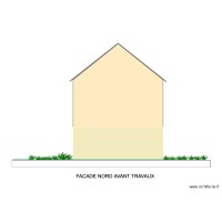 FACADE NORD AVANT et APRES TRAVAUX