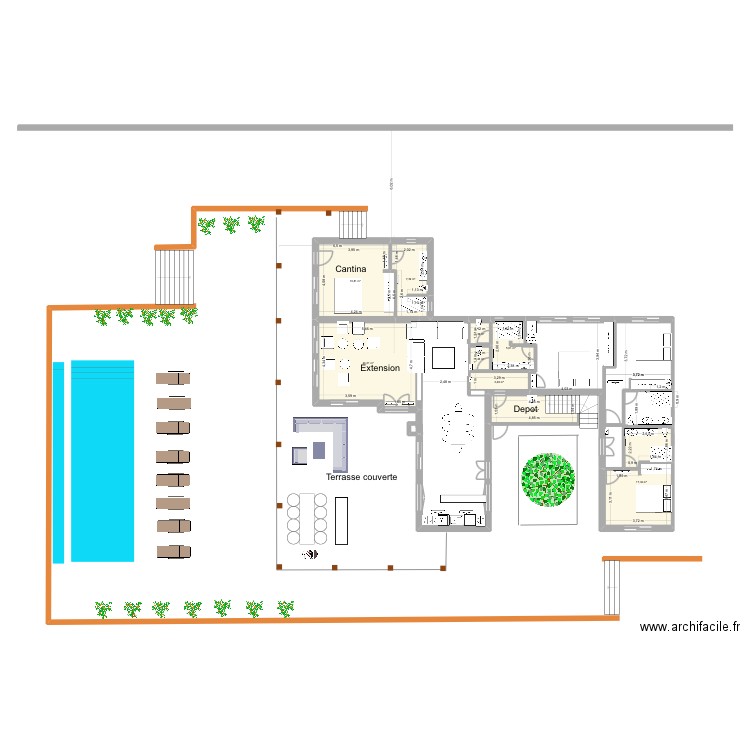 Carovigno 2 novembre version 1. Plan de 9 pièces et 85 m2