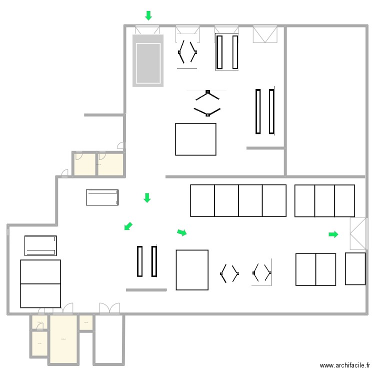 projet clisson. Plan de 5 pièces et 51 m2