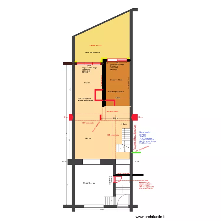 BAUCQ 77 Rez de Jardin D&eacute;molition def. Plan de 0 pièce et 0 m2