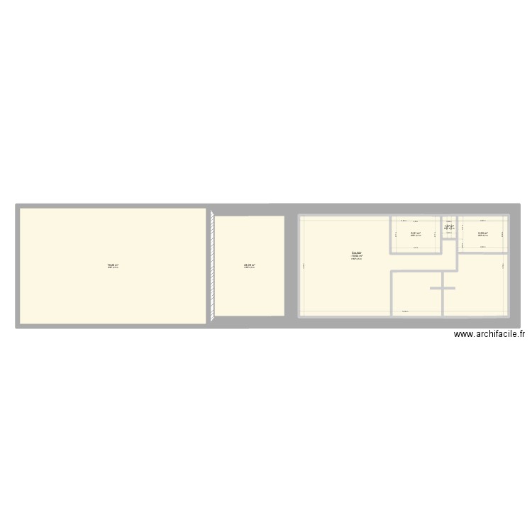Projet 1. Plan de 6 pièces et 174 m2
