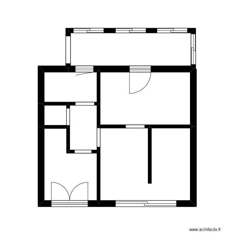 VEYSSI. Plan de 7 pièces et 23 m2