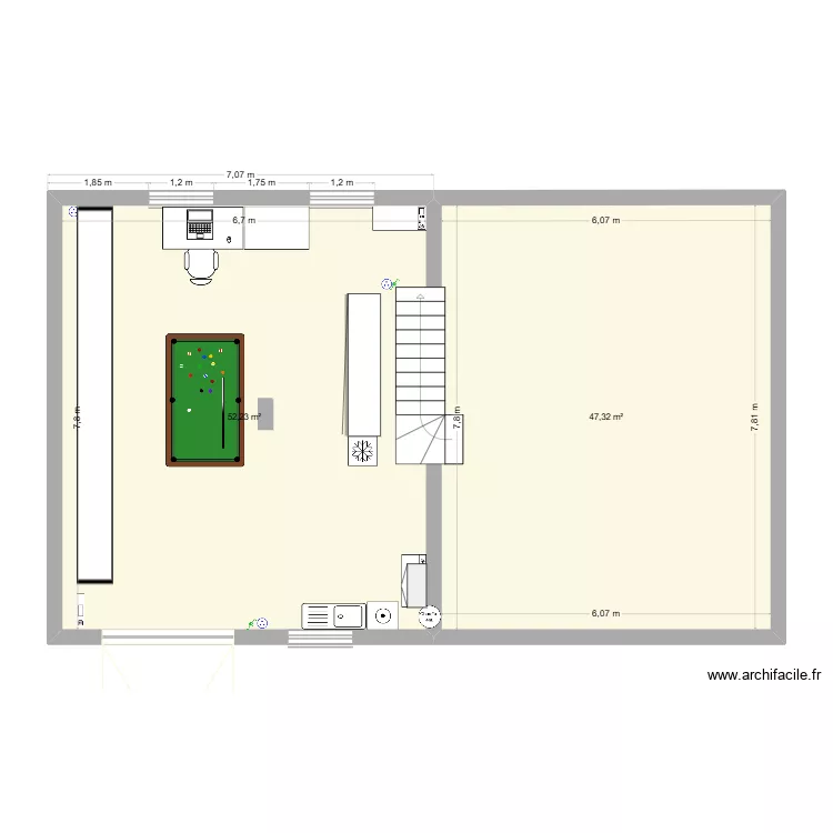garage actuel2. Plan de 2 et 100 m² garage actuel2. Plan de 2 et 100 m²