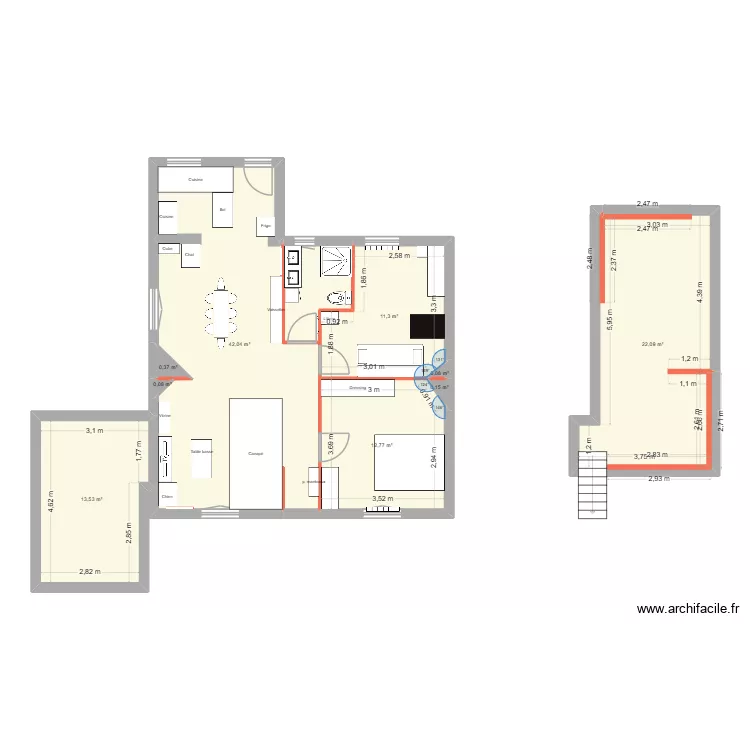 Modif Stessy. Plan de 