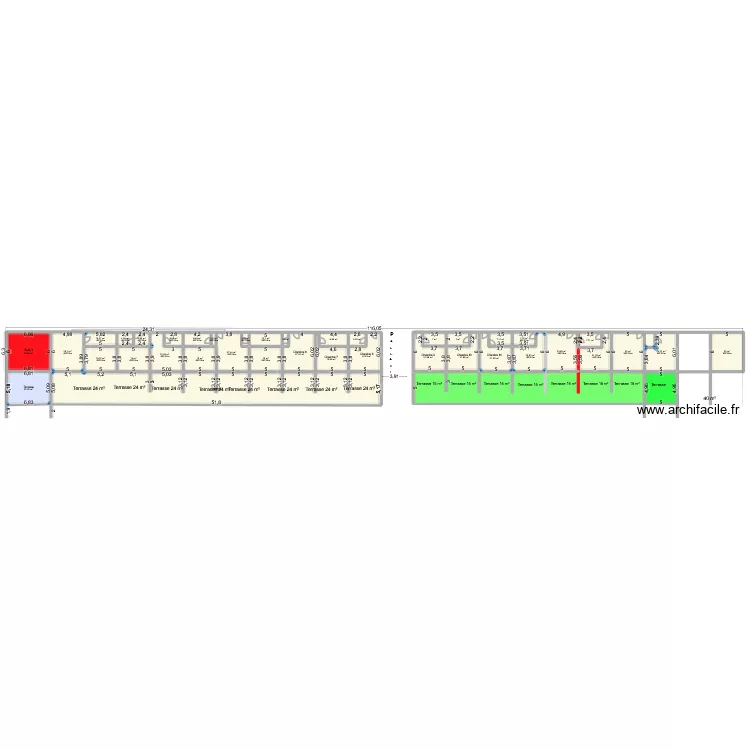2026 Ch face mer v5. Plan de 41  et 1093 m²
