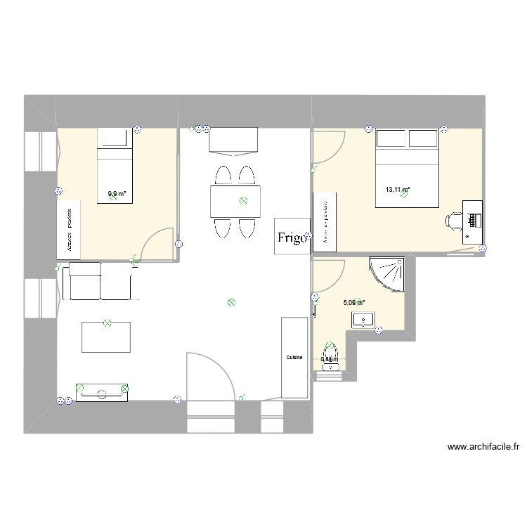 Plan B bis. Plan de 0 pièce et 0 m2