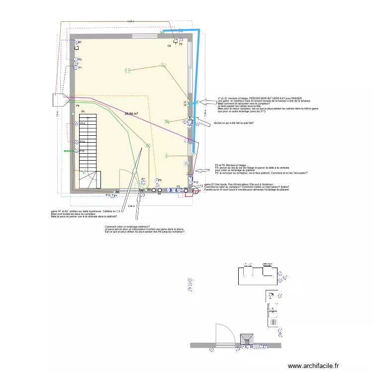 9 mars RDC tan Rouge ECLAIRAGE. Plan de 9 mars RDC tan Rouge ECLAIRAGE. Plan de