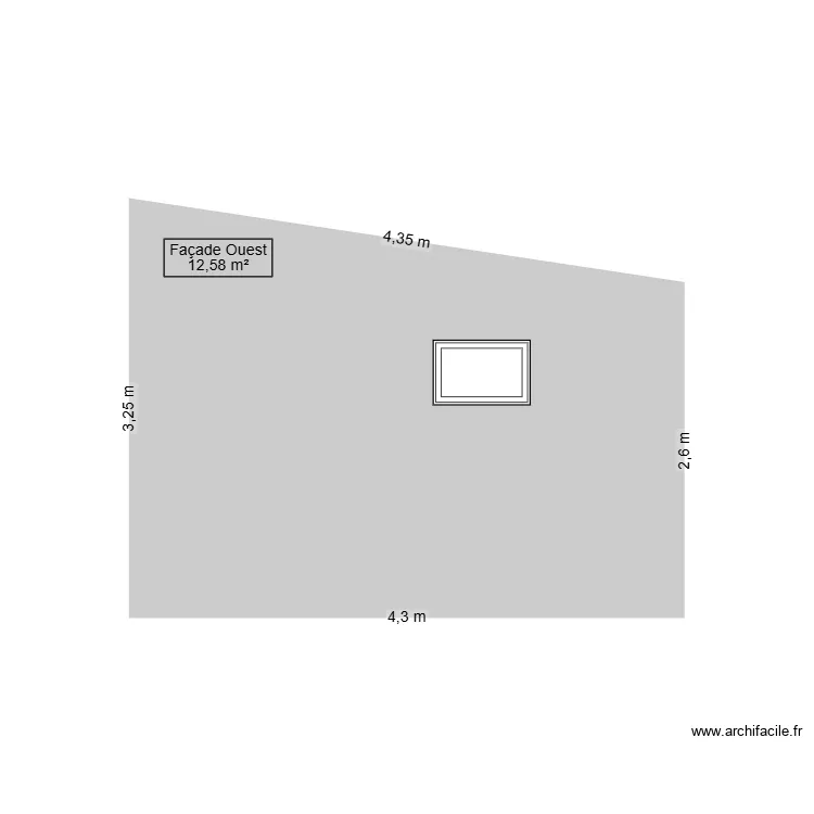 Facade Ouest. Plan de Facade Ouest. Plan de