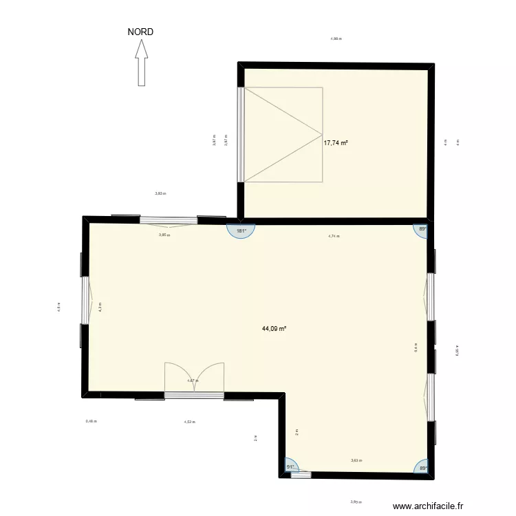 maison avec garage sans veranda v2604. Plan de 