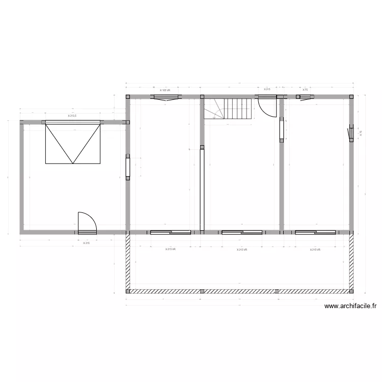 MANIEZ / HIELSCHER ELEVATION RDC. Plan de 