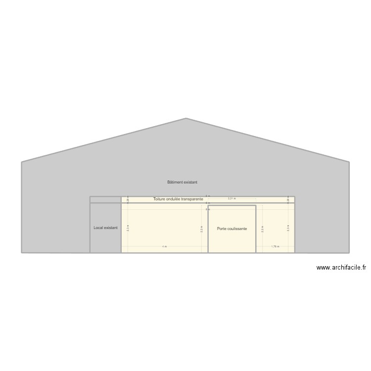 abris jardin 2. Plan de 6 pièces et 78 m2