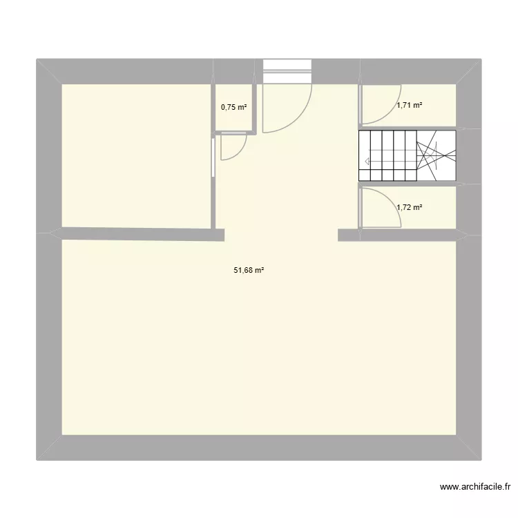 Maison varen. Plan de 4  et 56 m²