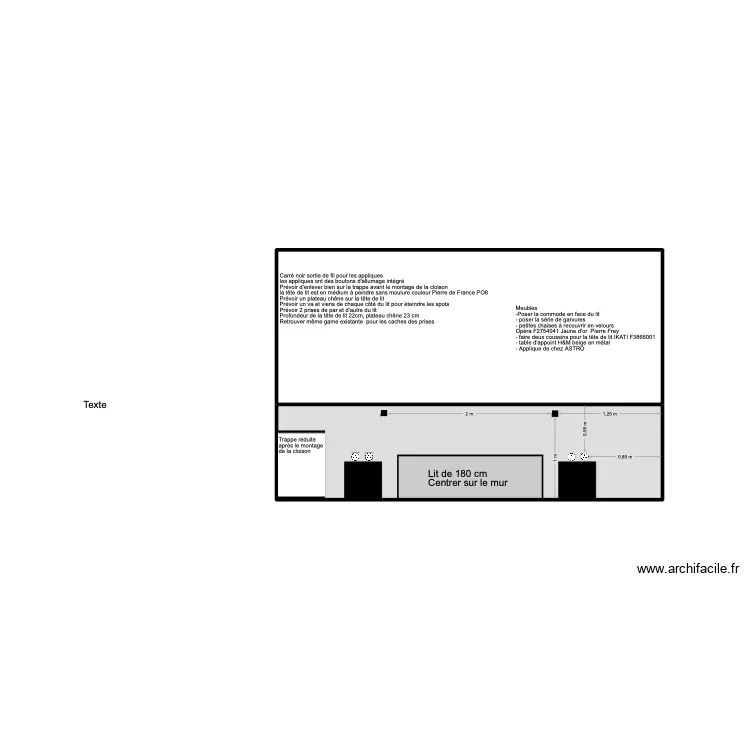 Marssac &eacute;tage 3 suite. Plan de 2 pièces et 14 m²