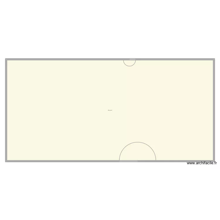 plan hangar. Plan de 1  et 559 m²