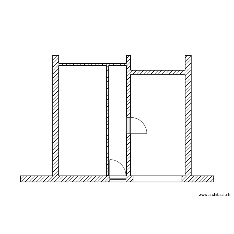 2511258 LAVIER. Plan de 3  et 31 m²