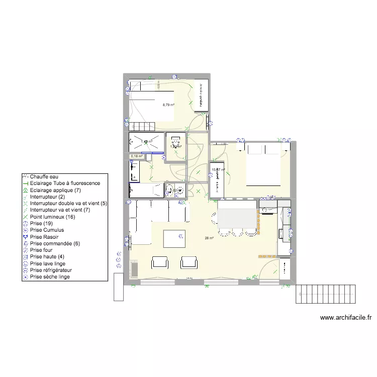 Auron RDC - Cime d'Auron (Projet 2). Plan de 
