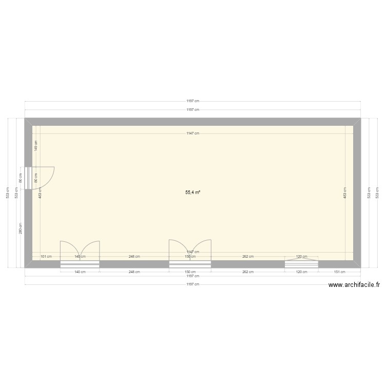 plan facade2. Plan de 0 pièce et 0 m2