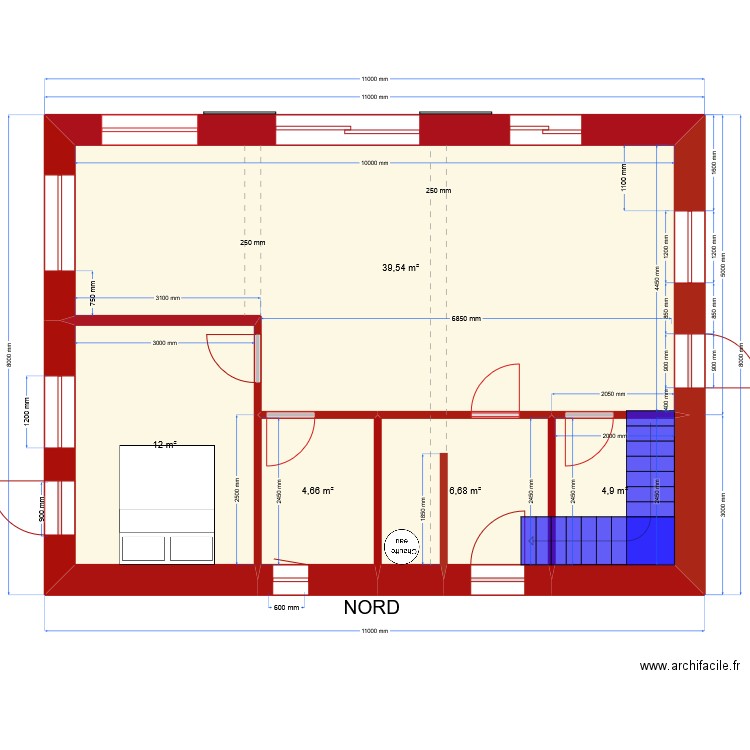 V2 BIS BARB RDC. Plan de 9 pièces et 138 m2