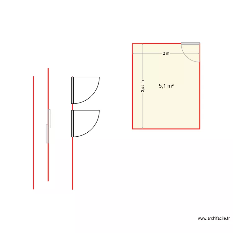 training. Plan de 1 Pièce et 5 m² training. Plan de 1 Pièce et 5 m²