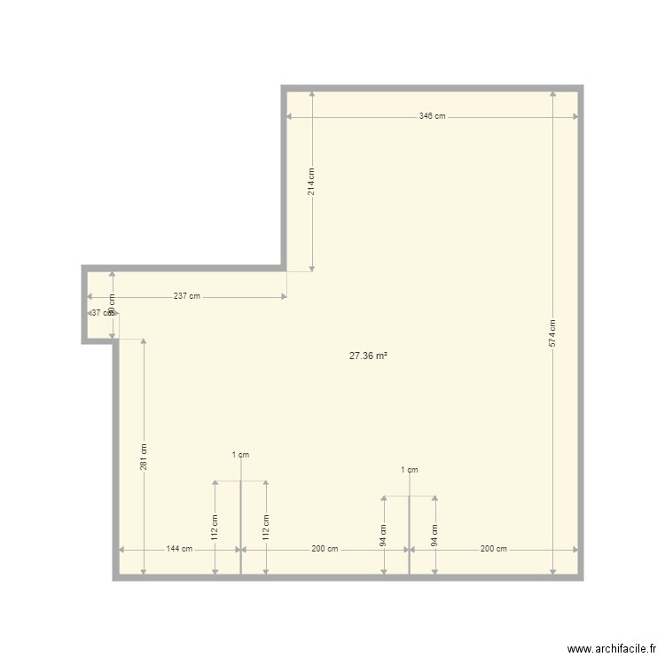 VUGHT. Plan de 1 pièce et 27 m2