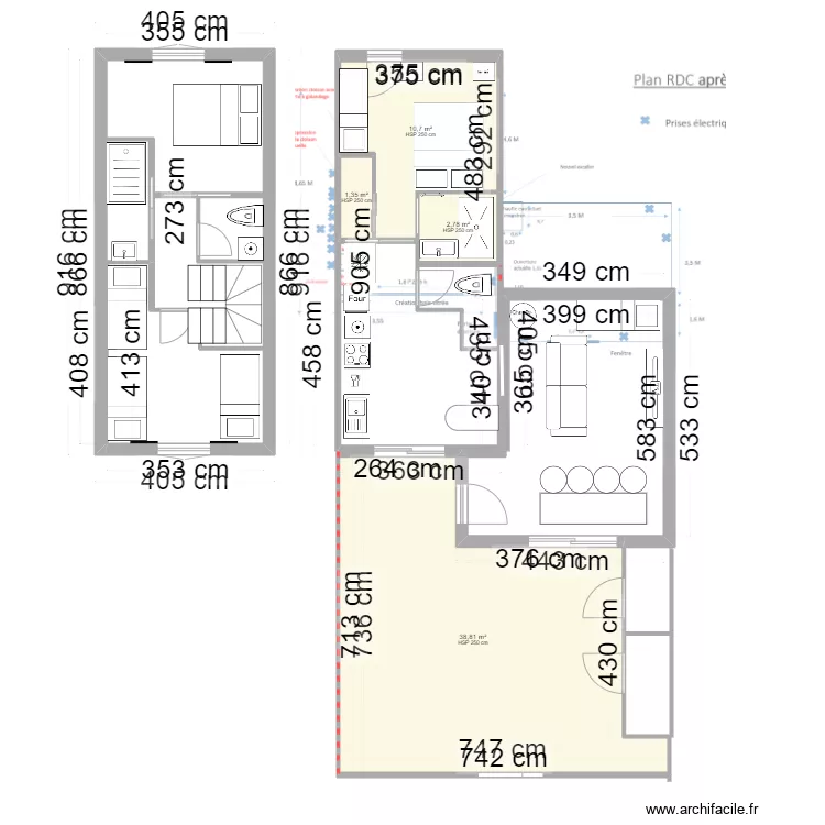PORTIRAGNES V1. Plan de 