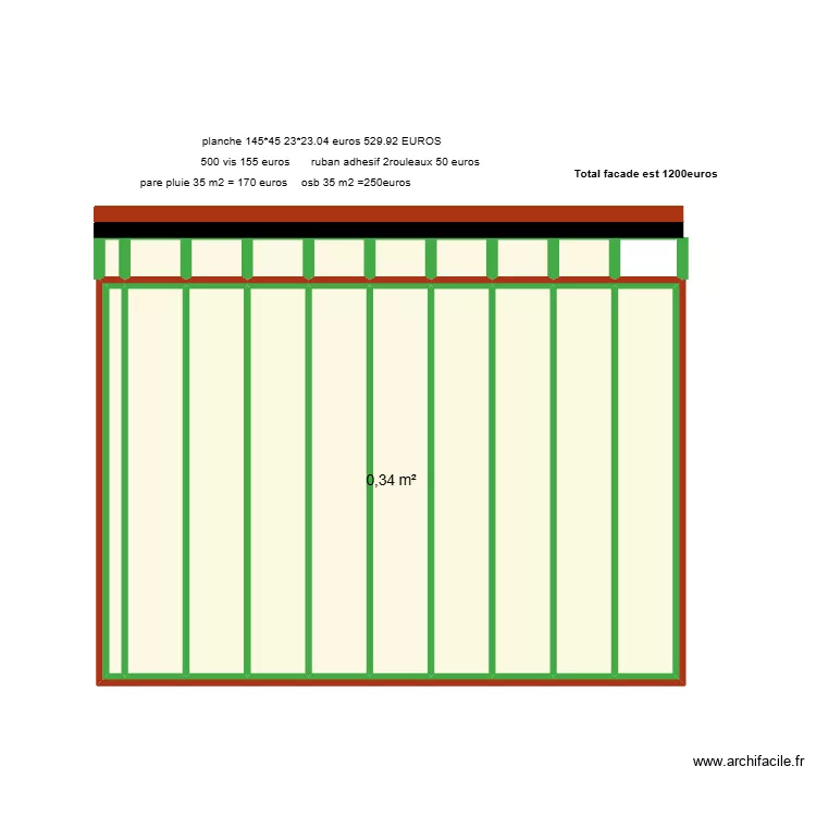 extension facade est. Plan de 0 pièce et 0 m2 extension facade est. Plan de 0 pièce et 0 m2