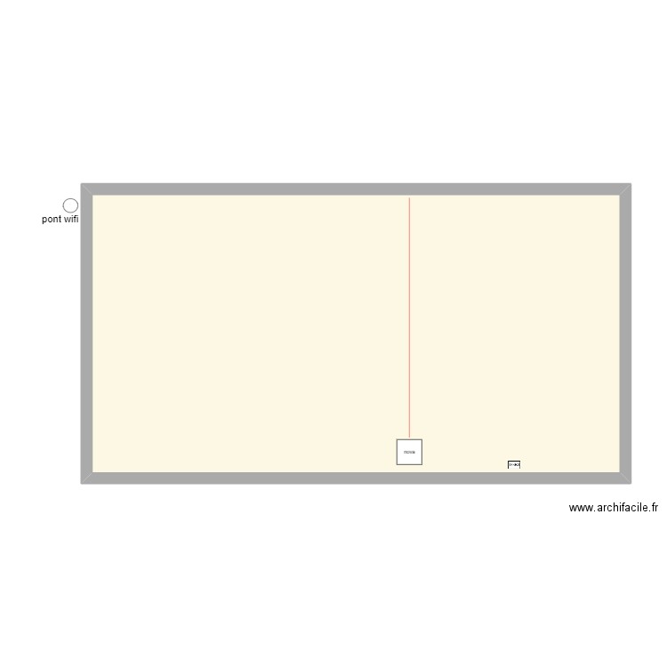 mazaud. Plan de 1 pièce et 85 m2