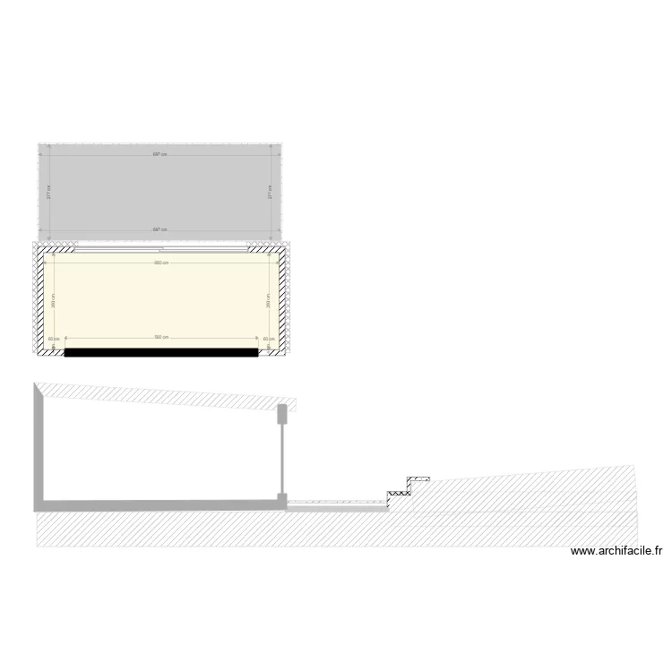 Annexe Meris. Plan de 2  et 38 m²