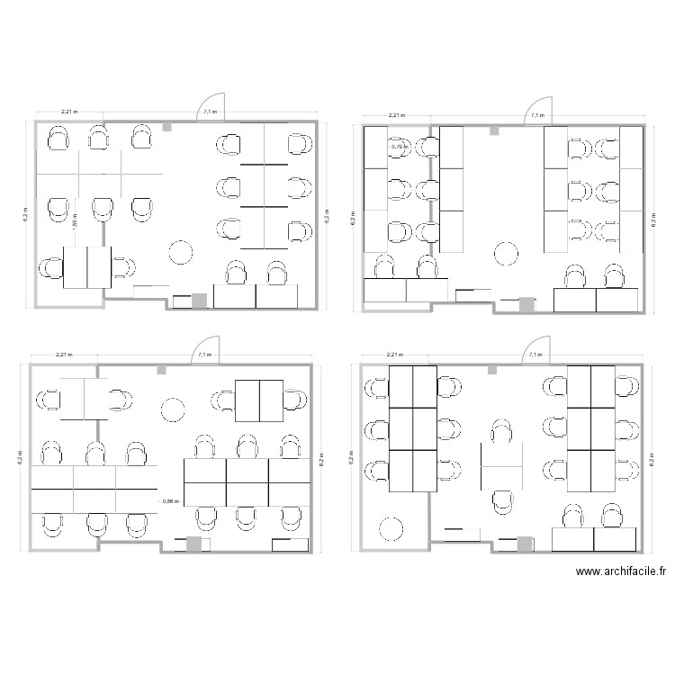 Bureaux UAP1. Plan de 0 pièce et 0 m2