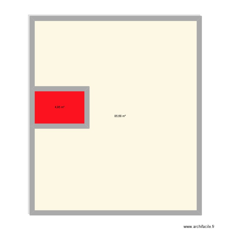 Millet. Plan de 3 pièces et 183 m2
