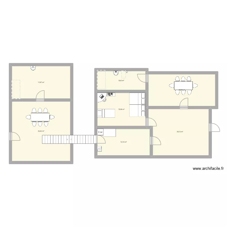 Maison plaque tru. Plan de 7 et 132 m² Maison plaque tru. Plan de 7 et 132 m²