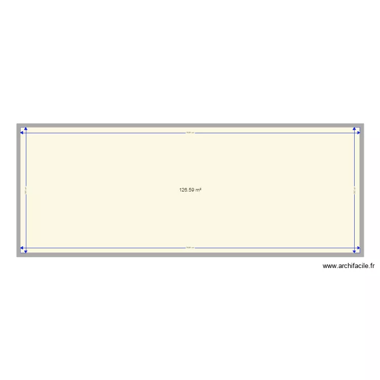 ceret. Plan de 1  et 127 m²