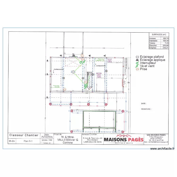 VALLES SOUS SOL. Plan de 