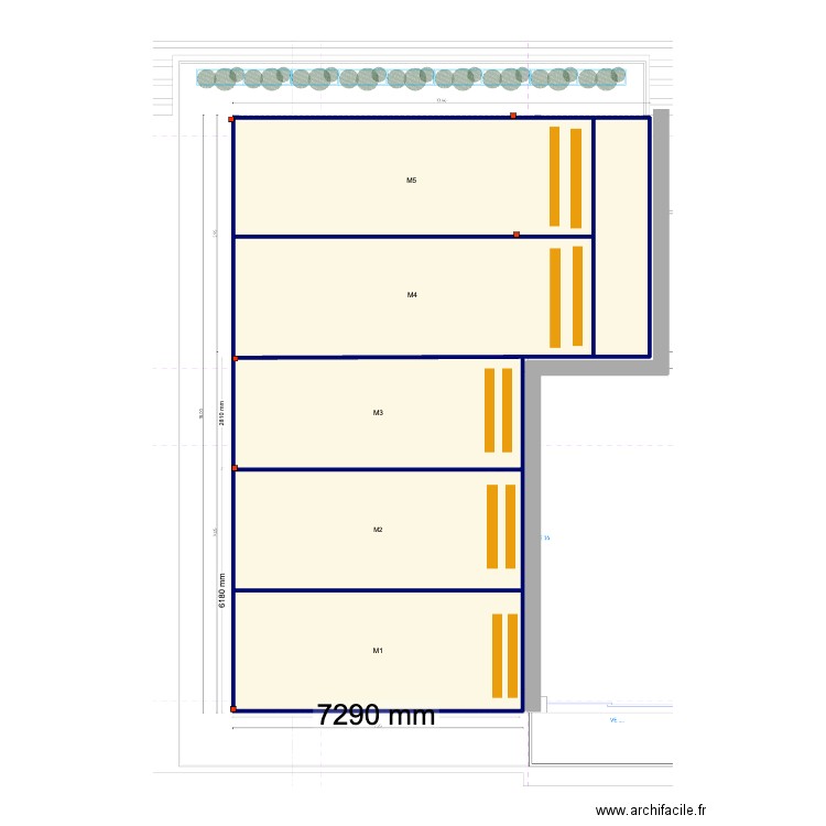 lisbonne eva. Plan de 5 pièces et 125 m2