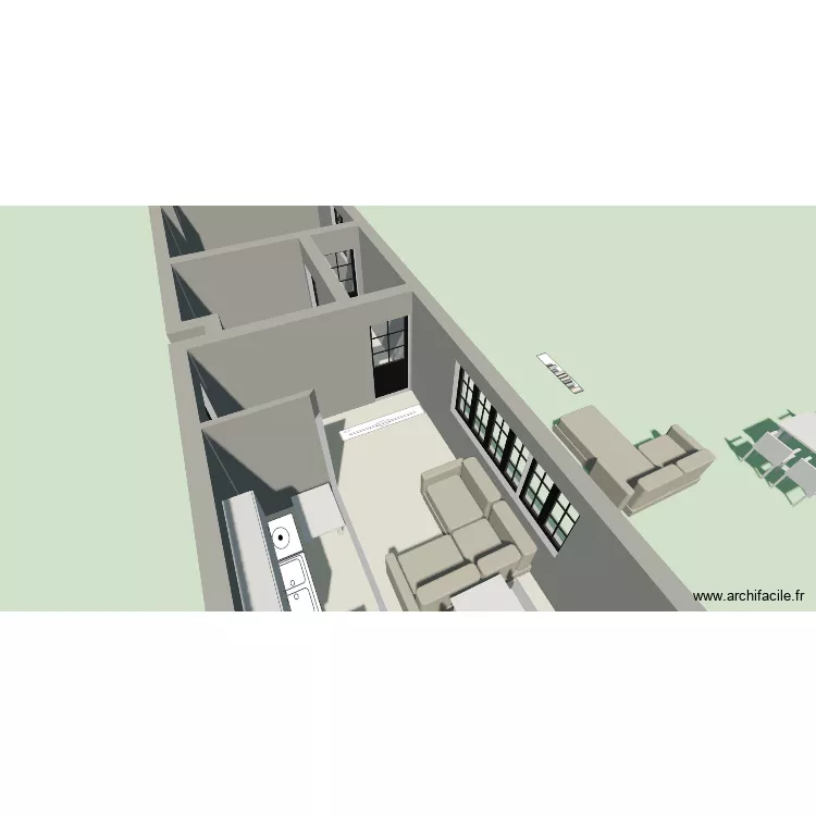 Test V2. Plan de 6  et 48 m²