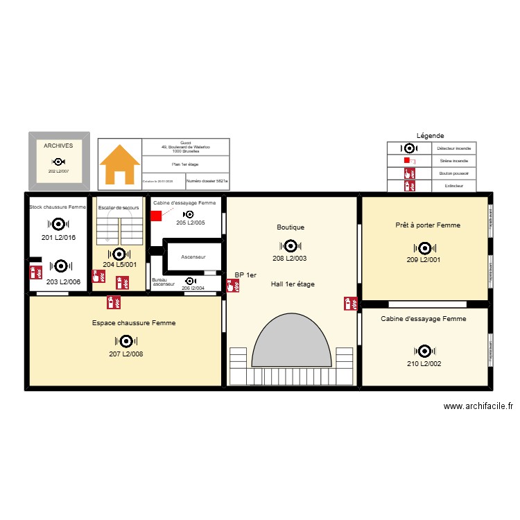 Gucci 1er. Plan de 10 pièces et 116 m2