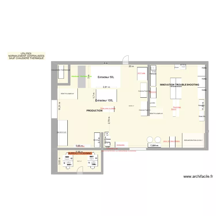 hall pilote ROSE DE MAI G. Plan de 