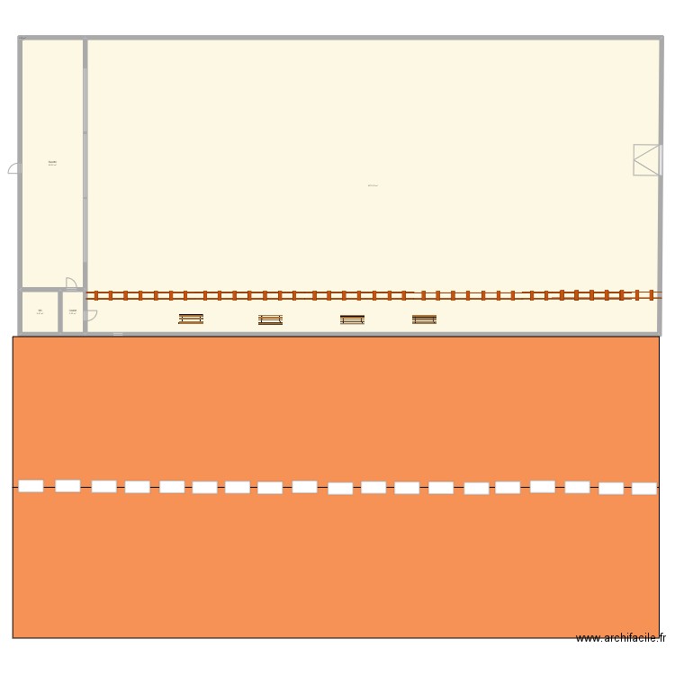 Dog Rush. Plan de 5 pièces et 1143 m2