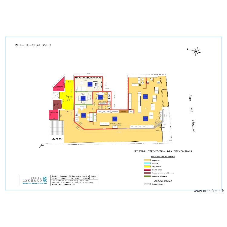 PLAN ORIGINE. Plan de 1 pièce et 24 m2